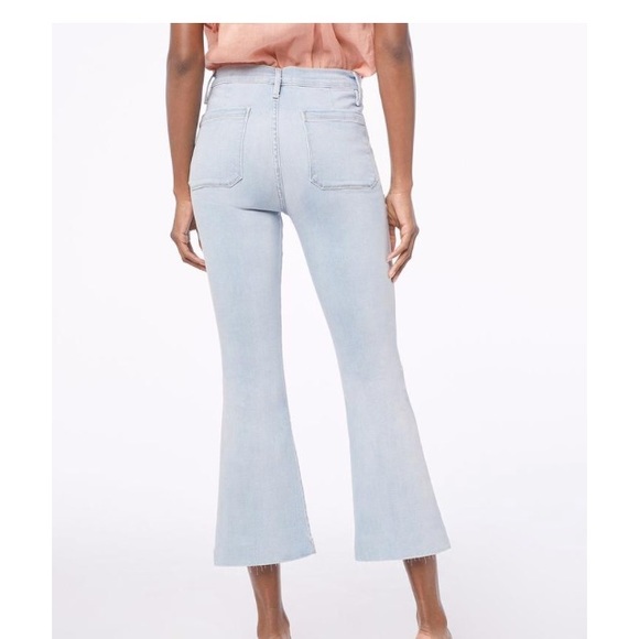 Frame High Rise Le Bardot Crop Flare - Picture 2 of 8